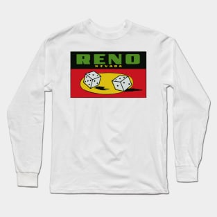 RENO NEVADA DICE Long Sleeve T-Shirt